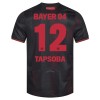 Officiële Voetbalshirt Bayer 04 Leverkusen Edmond Tapsoba 12 Thuis 2025-26 - Heren